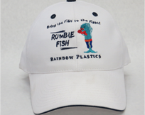 Rainbow Plastics Hat White